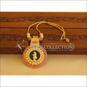 Kerala Traditional Lakshmi gold plated temple necklace M1845 - Necklace Set