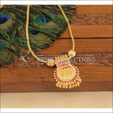 Kerala Traditional Lakshmi gold plated temple necklace M942 - Necklace Set