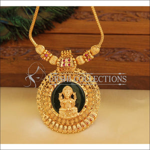 Kerala Traditional palakka Green temple necklace M943 - Necklace Set