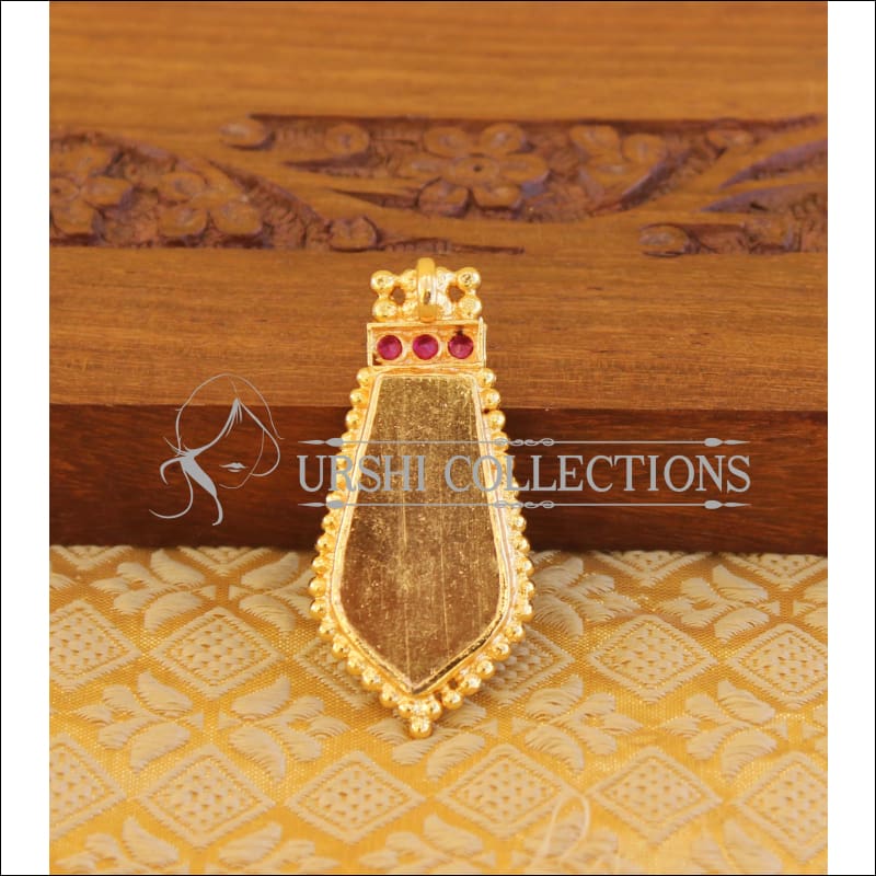 Kerala traditional palakka pendant M1114 - Pendant Set