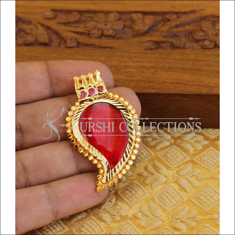 Kerala traditional palakka pendant M1118 - Pendant Set