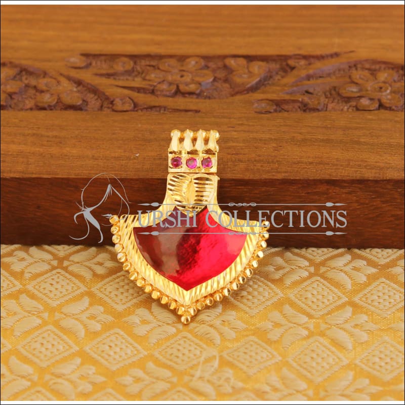 Kerala traditional palakka pendant M1121 - Pendant Set