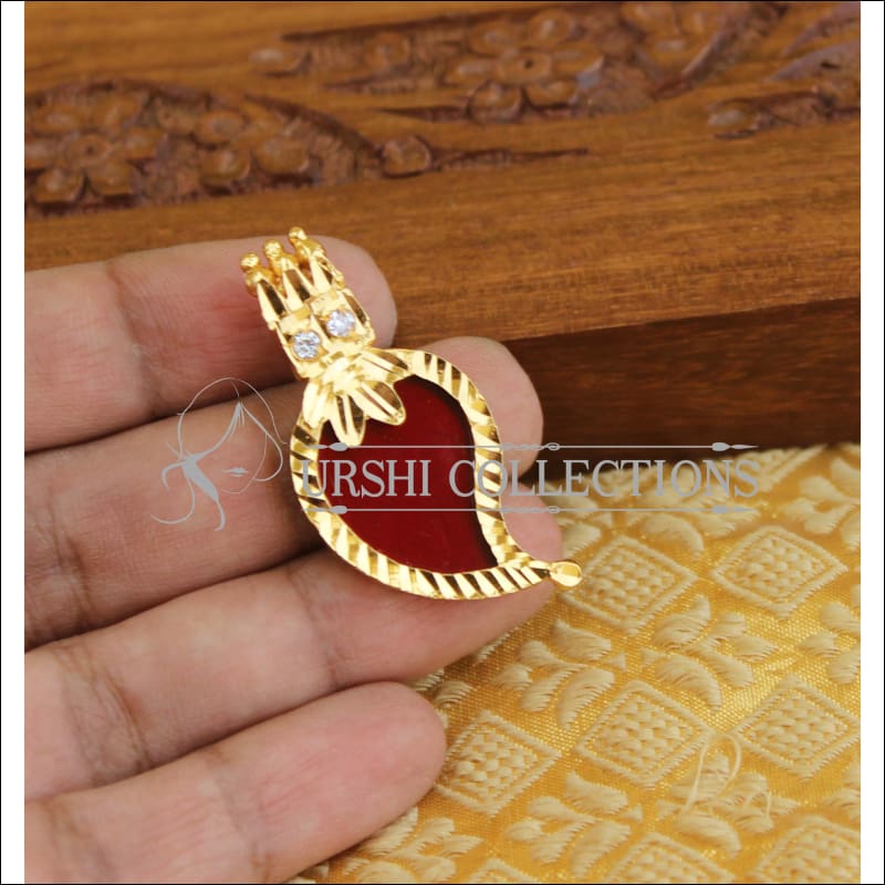 Kerala traditional palakka pendant M1125 - Pendant Set