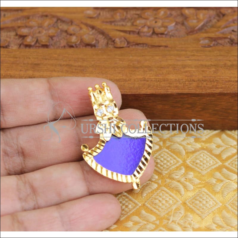 Kerala traditional palakka pendant M1129 - Pendant Set