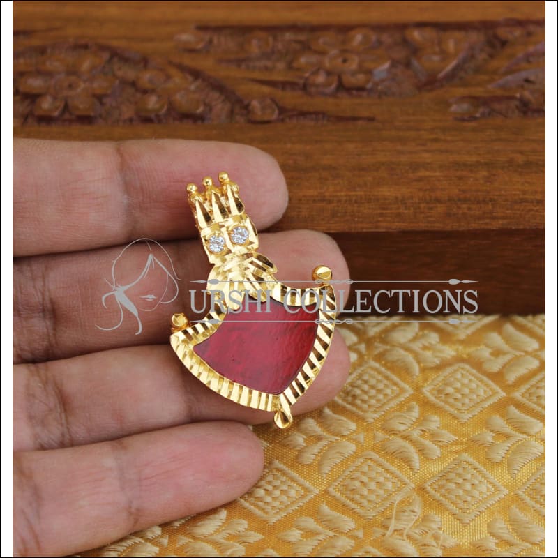 Kerala traditional palakka pendant M1130 - Pendant Set