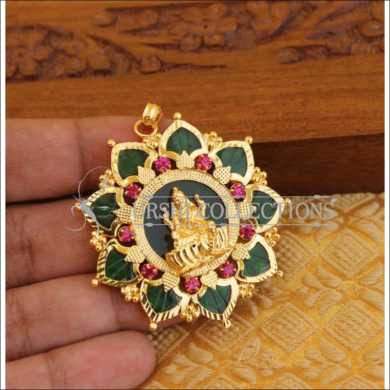 Kerala traditional palakka pendant M1134 - Pendant Set