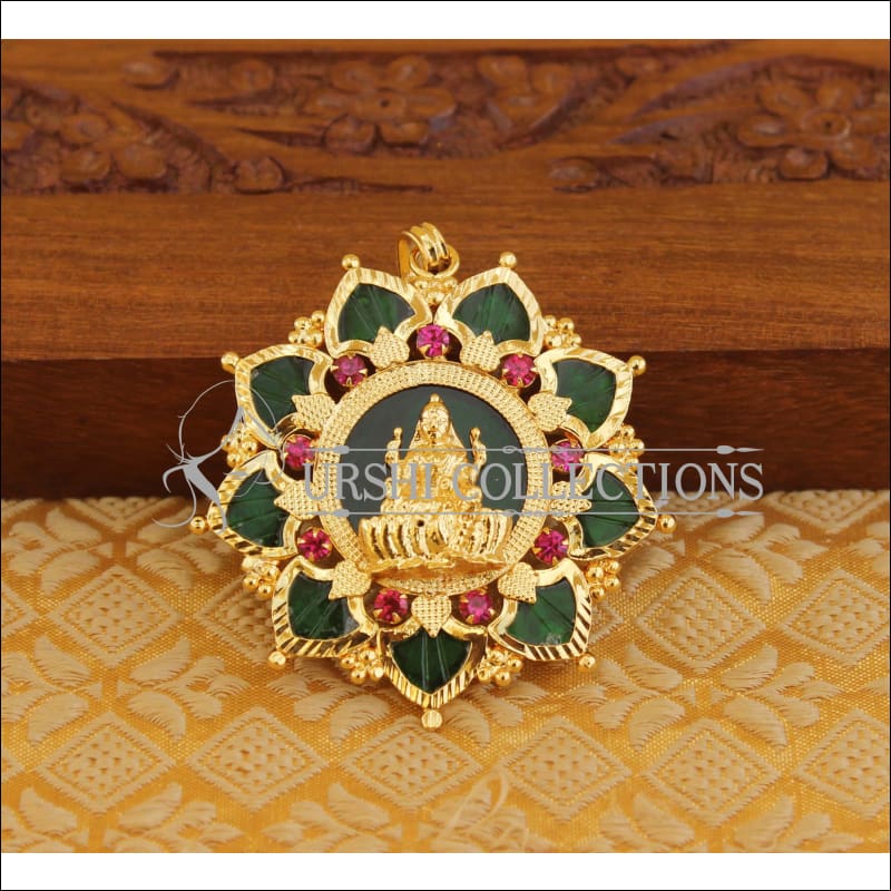Kerala traditional palakka pendant M1134 - Pendant Set