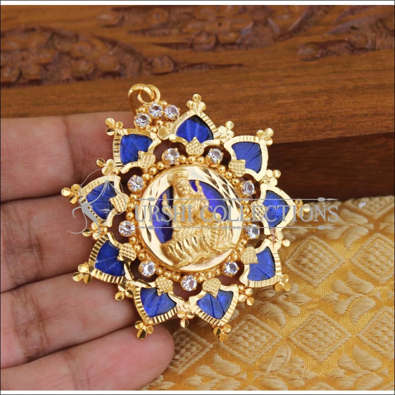 Kerala traditional palakka pendant M1135 - Pendant Set