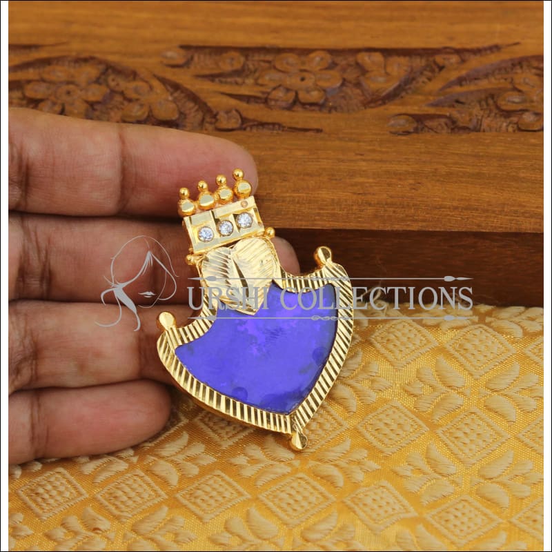 Kerala traditional palakka pendant M1137 - Pendant Set