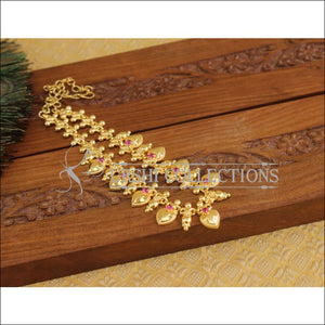 Kerala Traditional Style Gold Plated Necklace M2814 - Necklace Set