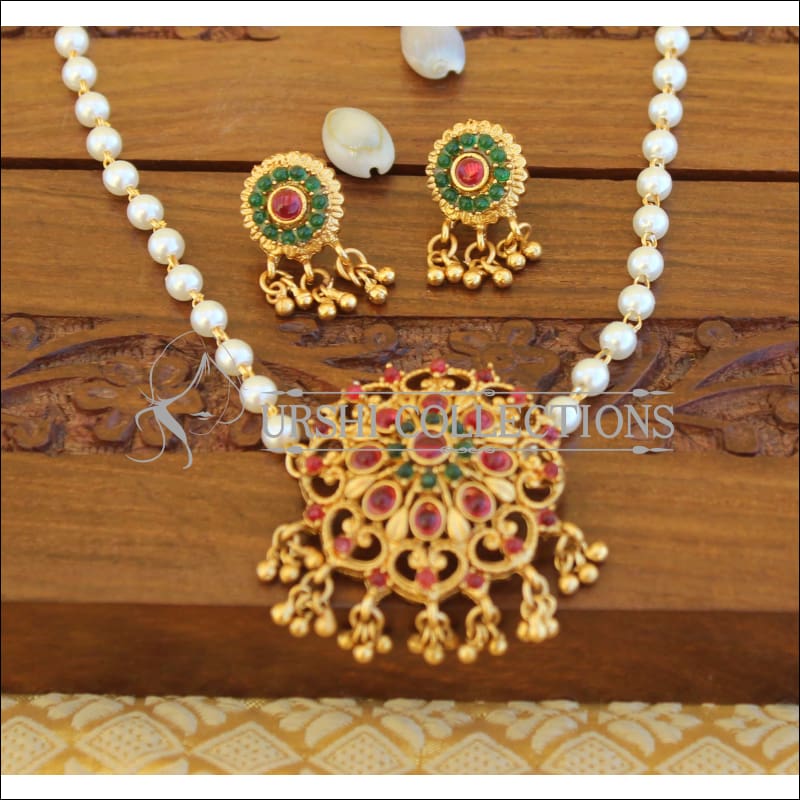 Lovely Kempu Pendant set M651 - Pendant Set