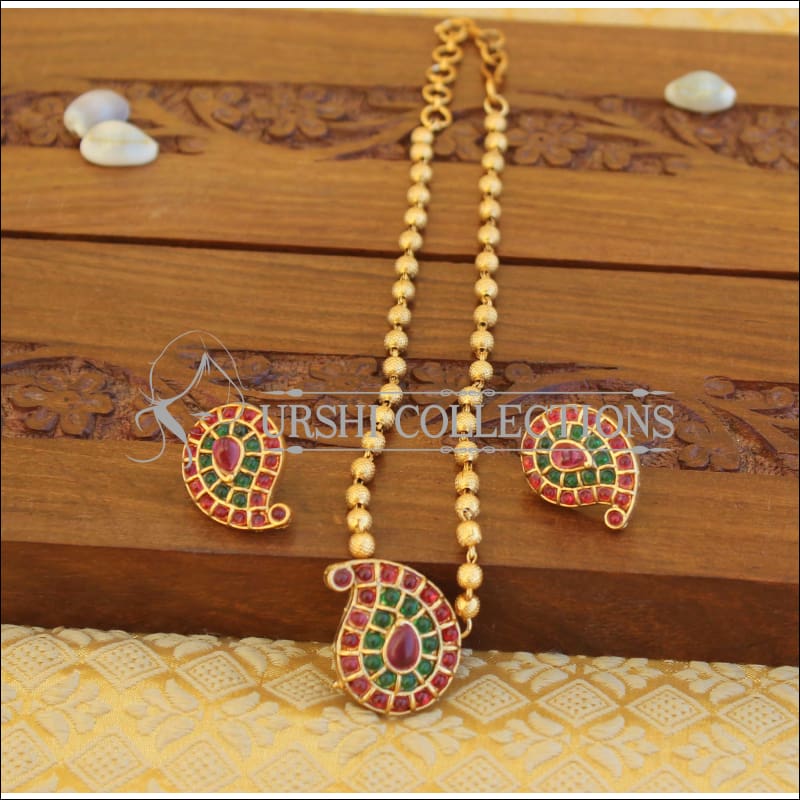 Lovely Kempu Pendant set M652 - Pendant Set
