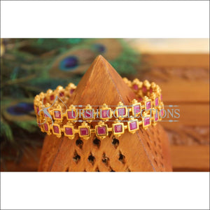 Matte Finish Kempu Bangles set M1589 - 2.6 - Bangles