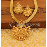 Matte Finish Lakshmi Necklace Set M1314 - Necklace Set