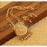 Matte Finish Lakshmi Necklace Set M1343 - Necklace Set