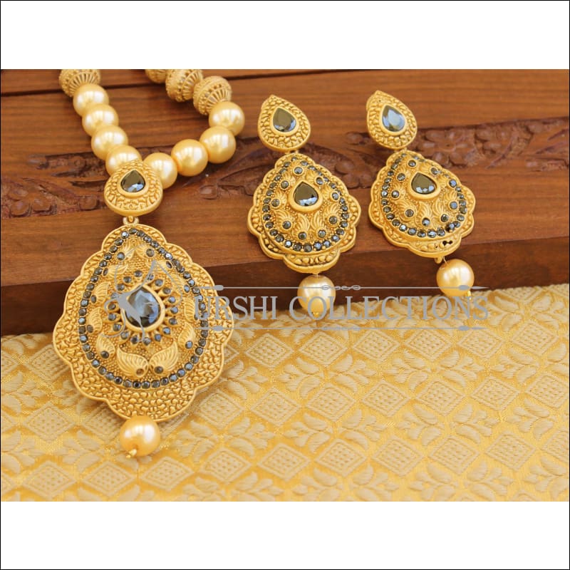 Matte finish necklace M1254 - Necklace Set