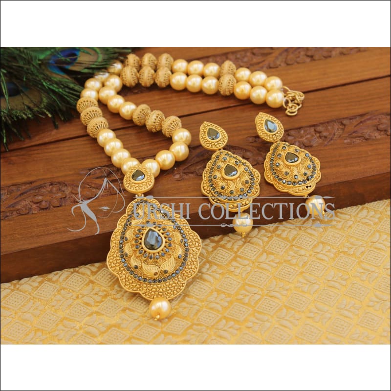 Matte finish necklace M1254 - Necklace Set