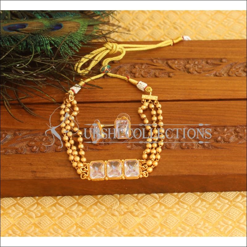 Matte Finish Necklace Set M1834 - Necklace Set