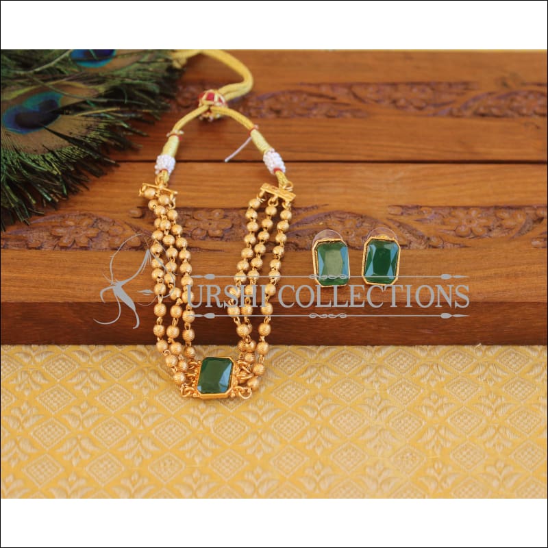 Matte Finish Necklace Set M2442 - Necklace Set