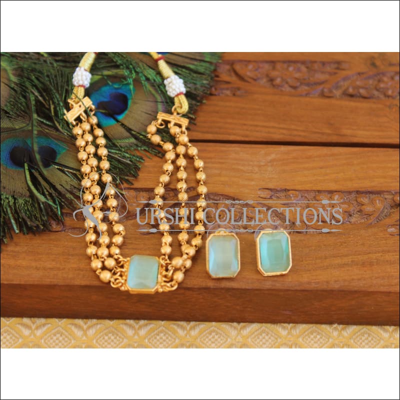 Matte Finish Necklace Set M2445 - Necklace Set