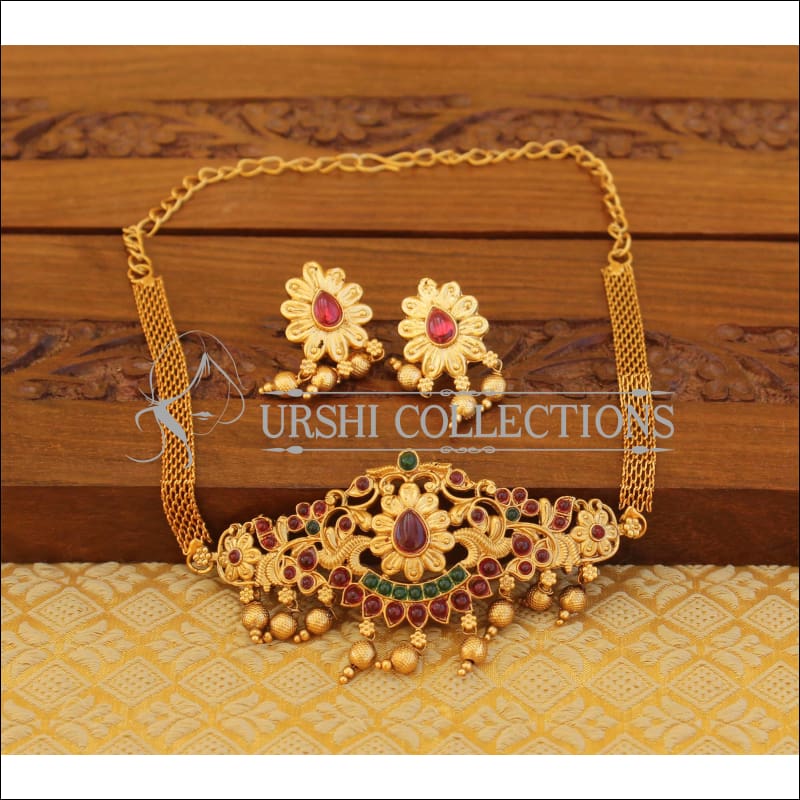 Matte finish necklace set M818 - Necklace Set