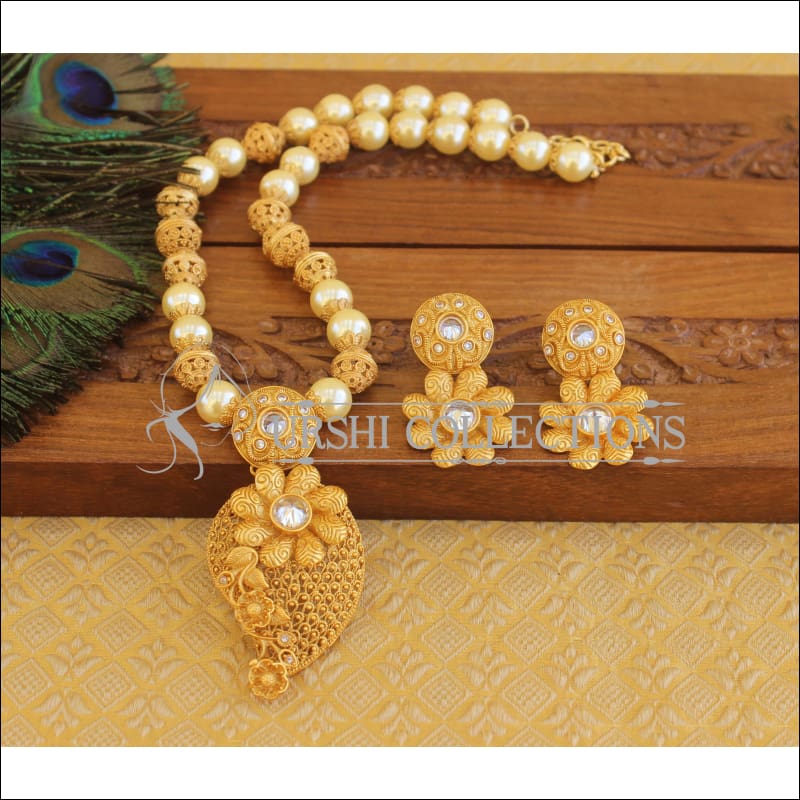 Matte finish Necklace set U-35 - Necklace Set