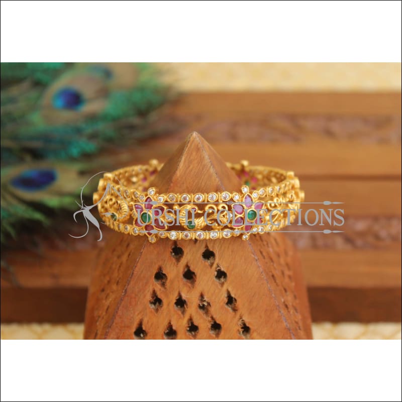 Matte Finish Peacock Kada M1558 - 2.4 - Bracelets