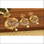 Matte Finish Peacock kempu necklace set M1257