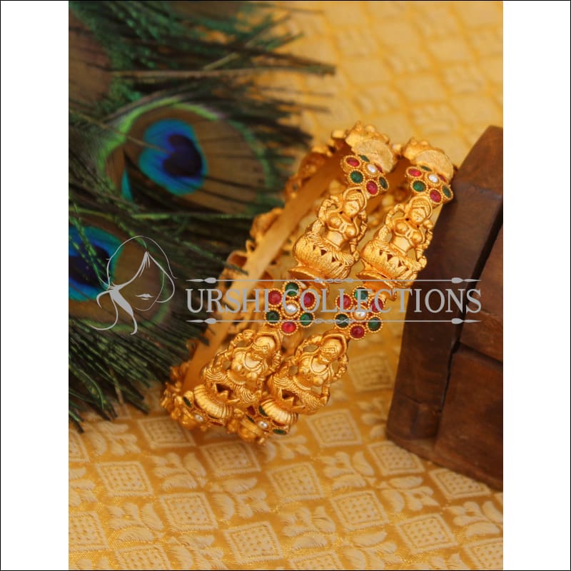 Matte finish temple earrings M680 - Bangles
