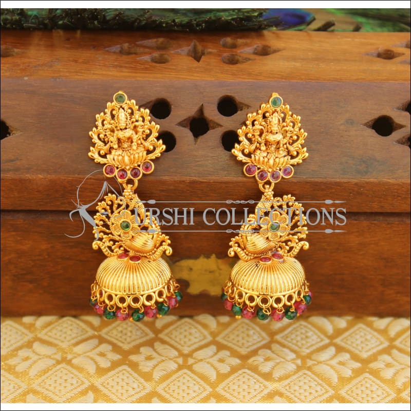 Matte finish Temple earrings M744 - MULTY - Earrings