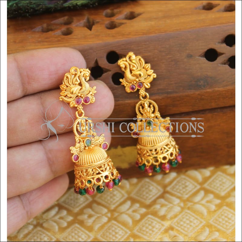 Matte finish Temple earrings M746 - Earrings