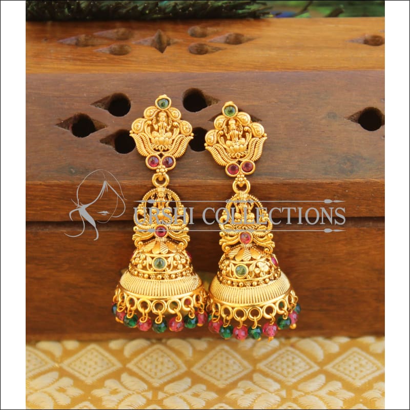 Matte finish Temple earrings M752 - Earrings