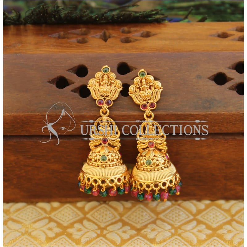 Matte finish Temple earrings M752 - Earrings