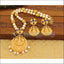Matte Finish Temple Lakshmi Necklace set M1264