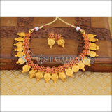 Matte finish temple necklace M677 - pink - Necklace Set