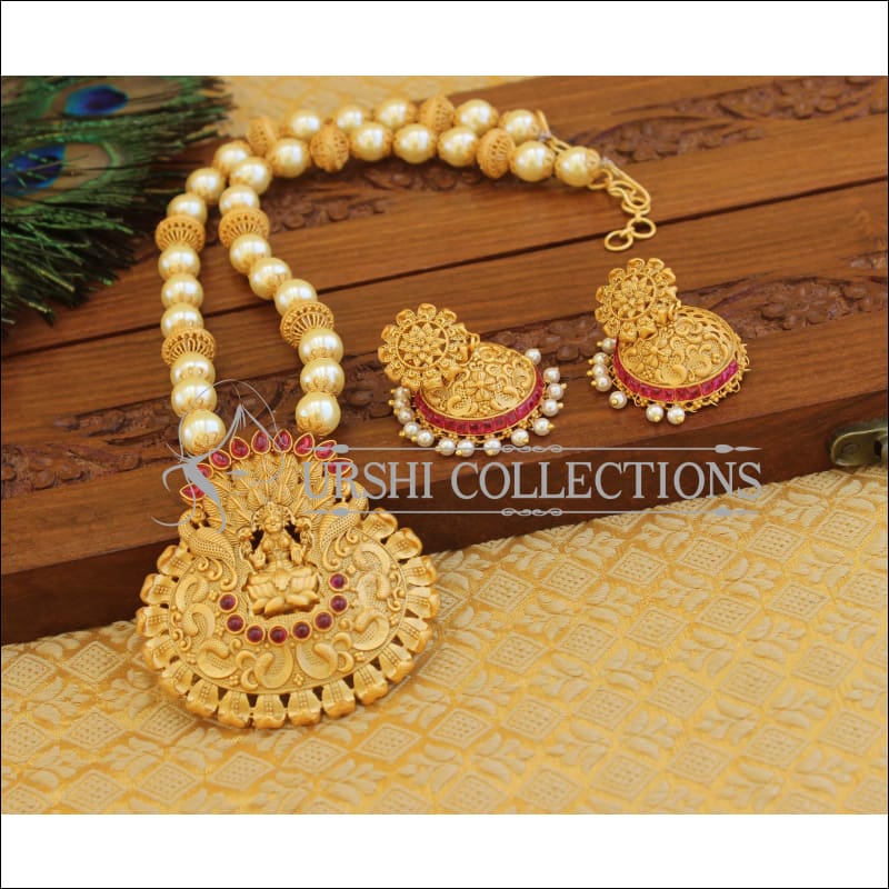 Matte finish Temple Necklace set M1255 - Necklace Set