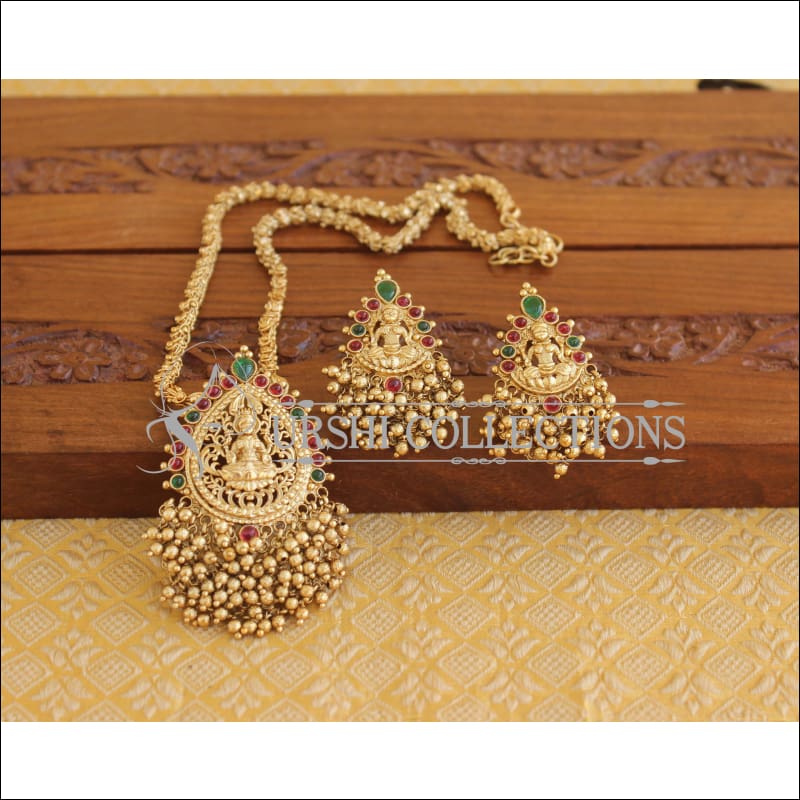 Matte Finish Temple Necklace Set M2216