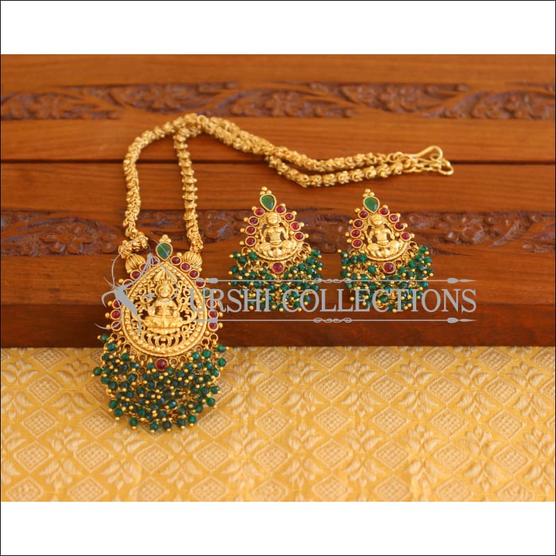 Matte Finish Temple Necklace Set M2219