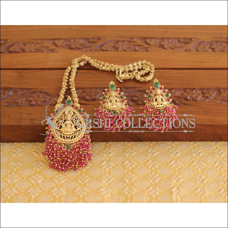 Matte Finish Temple Necklace Set M2220