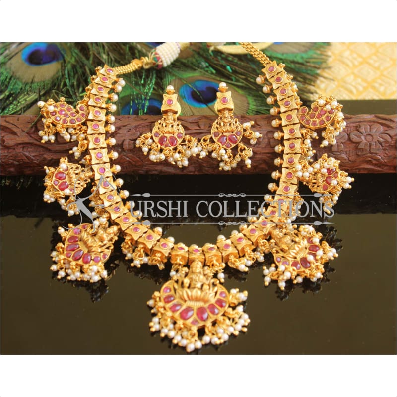 Matte finish temple necklace set M713 - Necklace Set