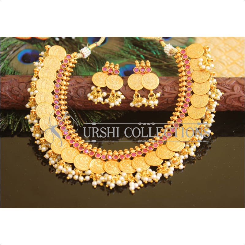 Matte finish temple necklace set M714 - Necklace Set