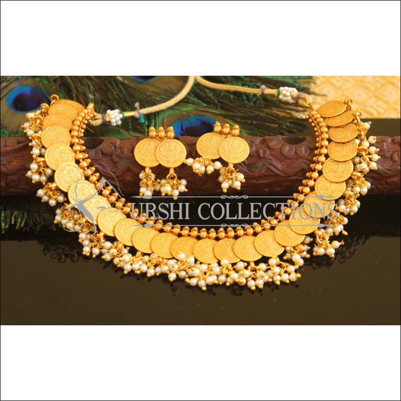 Matte finish Temple necklace set M725 - Necklace Set