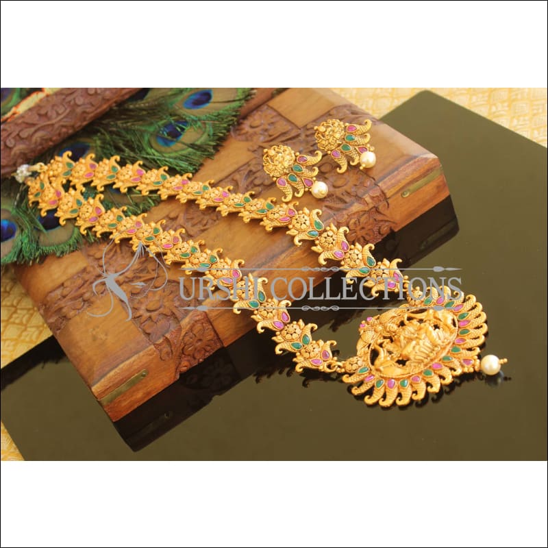 Matte finish Temple necklace set M735 - Necklace Set