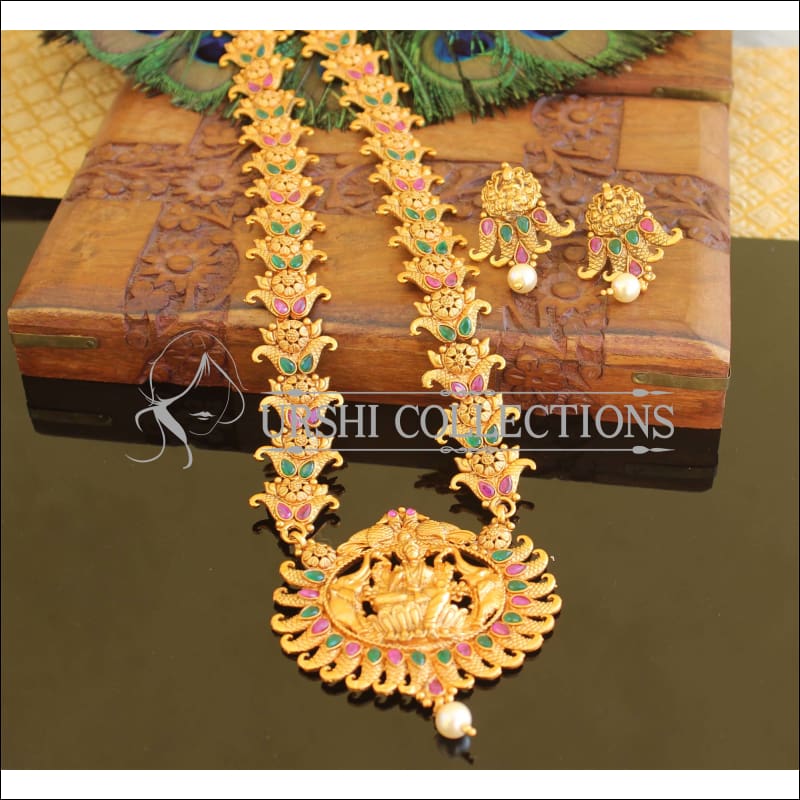 Matte finish Temple necklace set M735 - Necklace Set
