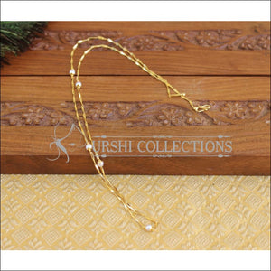 Pearl Gold plated chain U-24 - Necklace Set