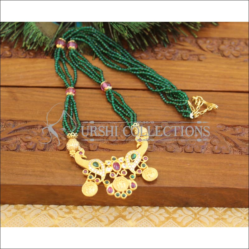 Temple peacock Handmade necklace M764 - Necklace Set