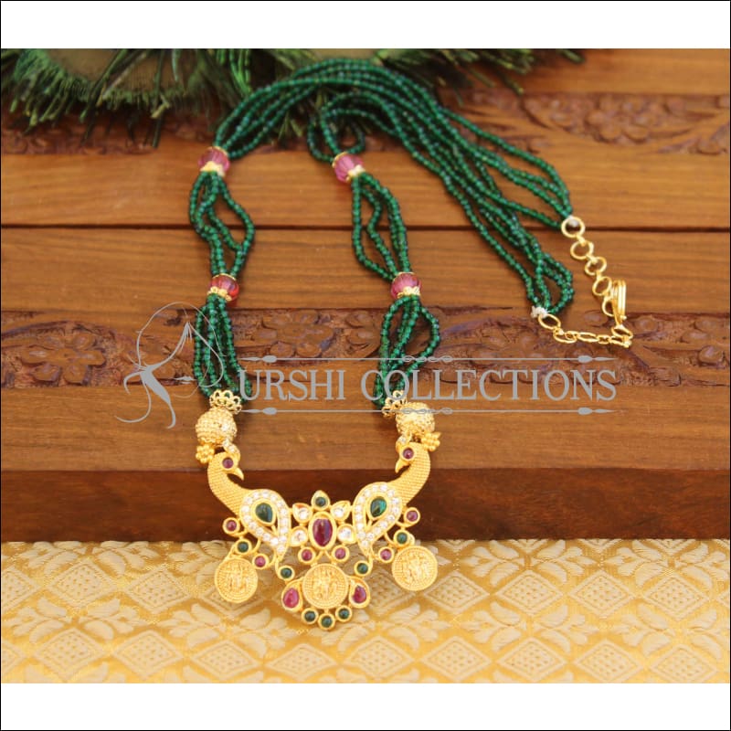 Temple peacock Handmade necklace M764 - Necklace Set