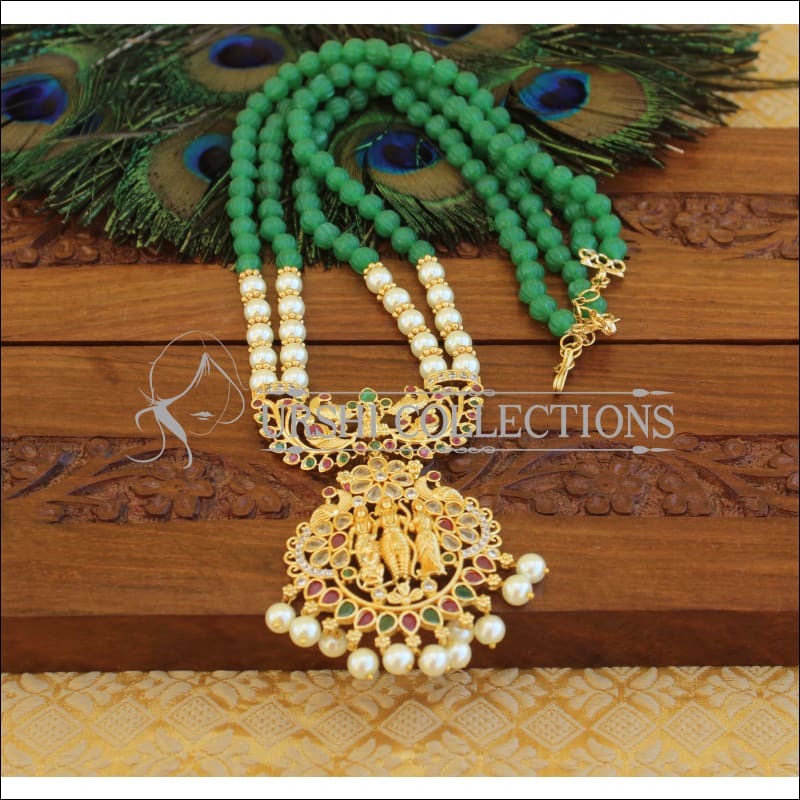 Temple Ramparivar Handmade temple necklace M760 - Necklace Set