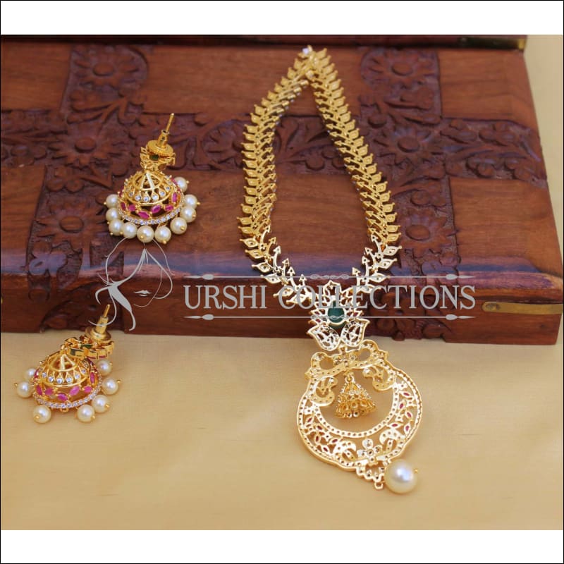 Beautiful American Diamond Necklace Set UTV09 - Necklace Set
