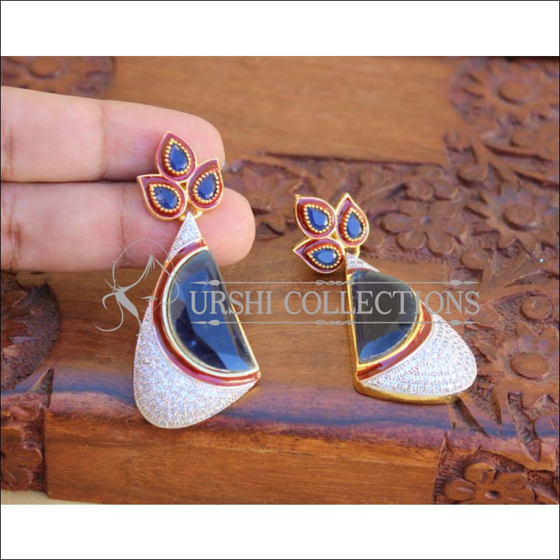 BEAUTIFUL DESIGNER CZ EARRINGS UTV697 - Earrings